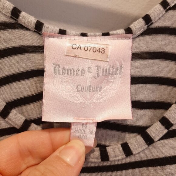 ROMEO & JULIET COUTURE Maxi Dress Striped Sleeveless Fitted Tank Slimming Summer - Picture 11 of 12